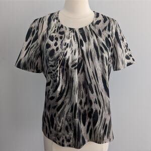 Women's Basler Silky Leopard Top Size 38 Approx Size 8